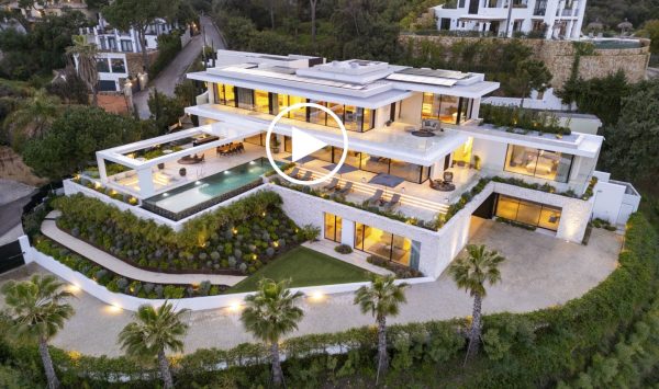 New Video - Modern 8-Bedroom Luxury Villa with Sea Views for Sale in El Madroñal, Benahavís