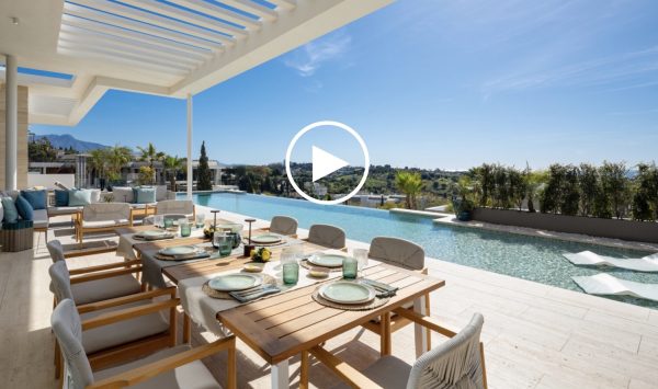 New Video - New Contemporary Luxury 6 bedroom Villa with Panoramic Views in Los Flamingos, Benahavís